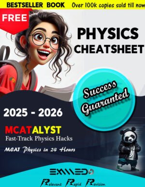 Examedo Physics CheatSheet, MCAT Books ,Best Sellers , Success guranteed, Books Notes, Buy Now, High ranked